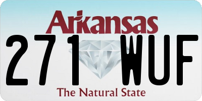AR license plate 271WUF
