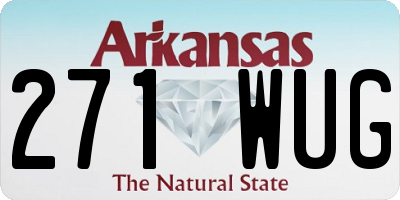 AR license plate 271WUG