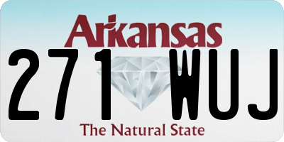 AR license plate 271WUJ