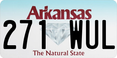AR license plate 271WUL