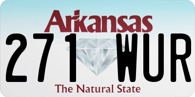 AR license plate 271WUR