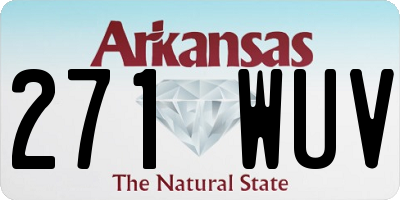 AR license plate 271WUV