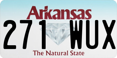 AR license plate 271WUX