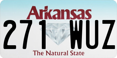 AR license plate 271WUZ