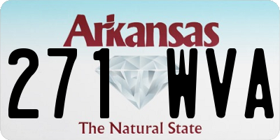 AR license plate 271WVA