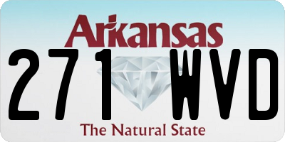 AR license plate 271WVD