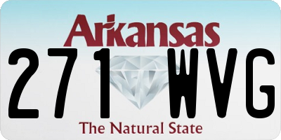 AR license plate 271WVG