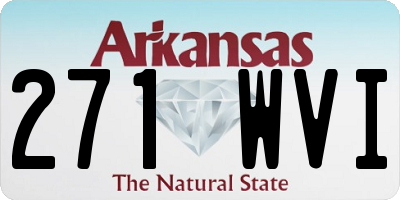 AR license plate 271WVI