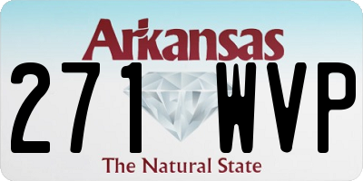 AR license plate 271WVP