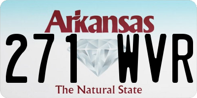 AR license plate 271WVR