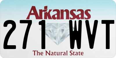 AR license plate 271WVT