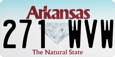 AR license plate 271WVW