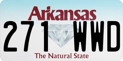 AR license plate 271WWD