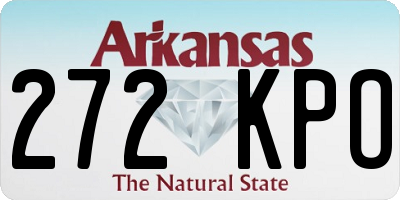 AR license plate 272KPO