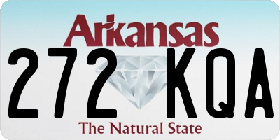 AR license plate 272KQA