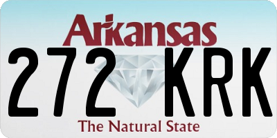 AR license plate 272KRK