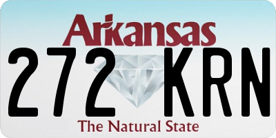 AR license plate 272KRN