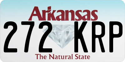 AR license plate 272KRP
