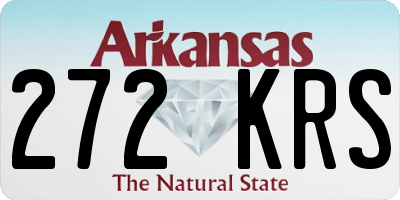 AR license plate 272KRS