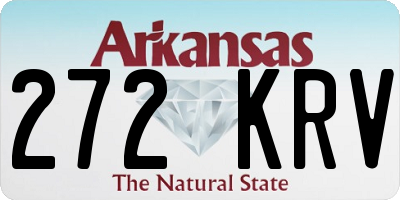 AR license plate 272KRV