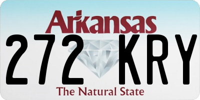 AR license plate 272KRY