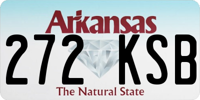 AR license plate 272KSB