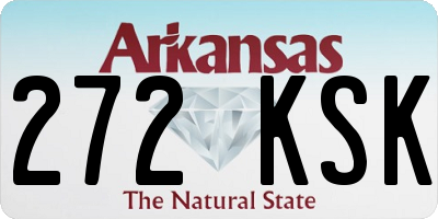 AR license plate 272KSK
