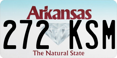 AR license plate 272KSM