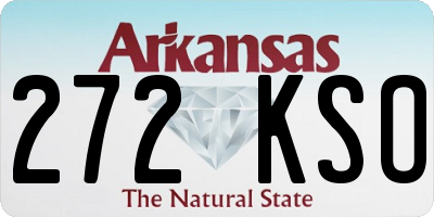 AR license plate 272KSO