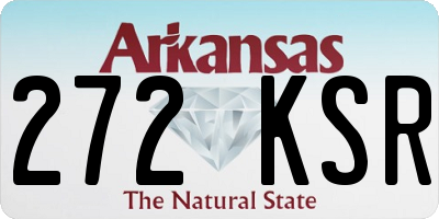 AR license plate 272KSR