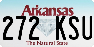 AR license plate 272KSU