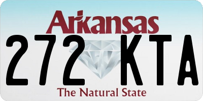 AR license plate 272KTA