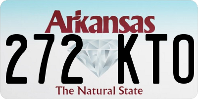 AR license plate 272KTO