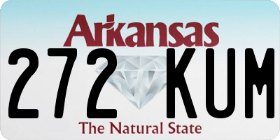 AR license plate 272KUM
