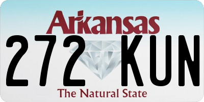 AR license plate 272KUN