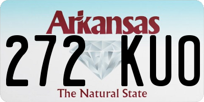 AR license plate 272KUO