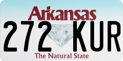 AR license plate 272KUR