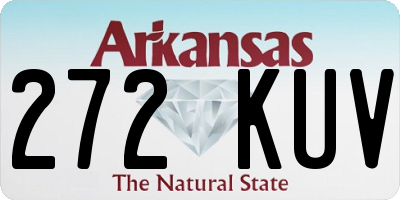 AR license plate 272KUV