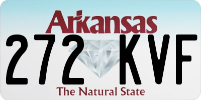 AR license plate 272KVF