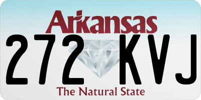 AR license plate 272KVJ