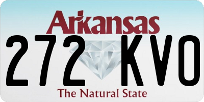 AR license plate 272KVO