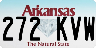 AR license plate 272KVW
