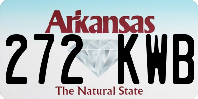 AR license plate 272KWB