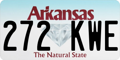 AR license plate 272KWE
