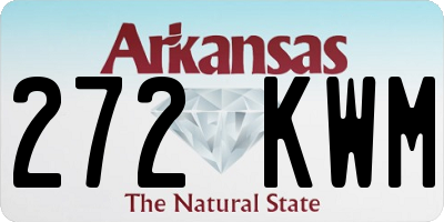 AR license plate 272KWM