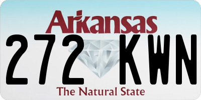 AR license plate 272KWN