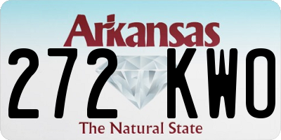 AR license plate 272KWO