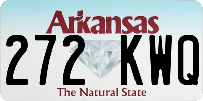 AR license plate 272KWQ