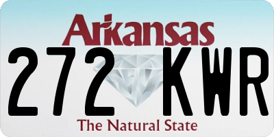 AR license plate 272KWR