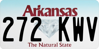 AR license plate 272KWV